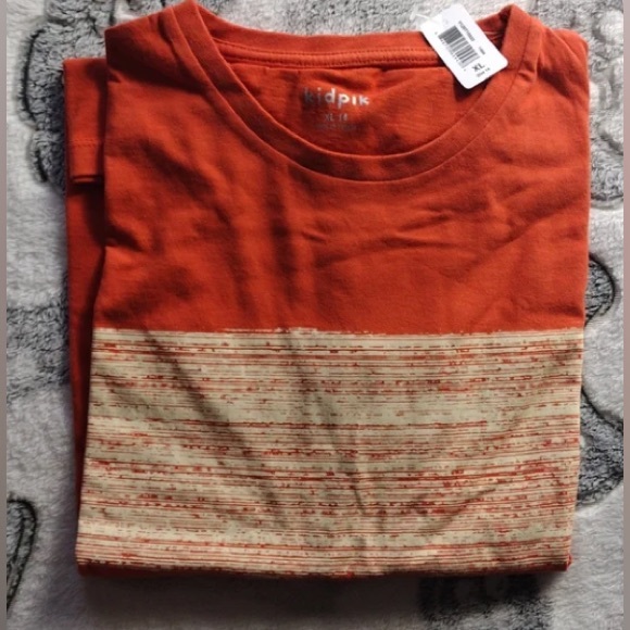kidpik |Orange Stripe Oversized Tee - Picture 1 of 1